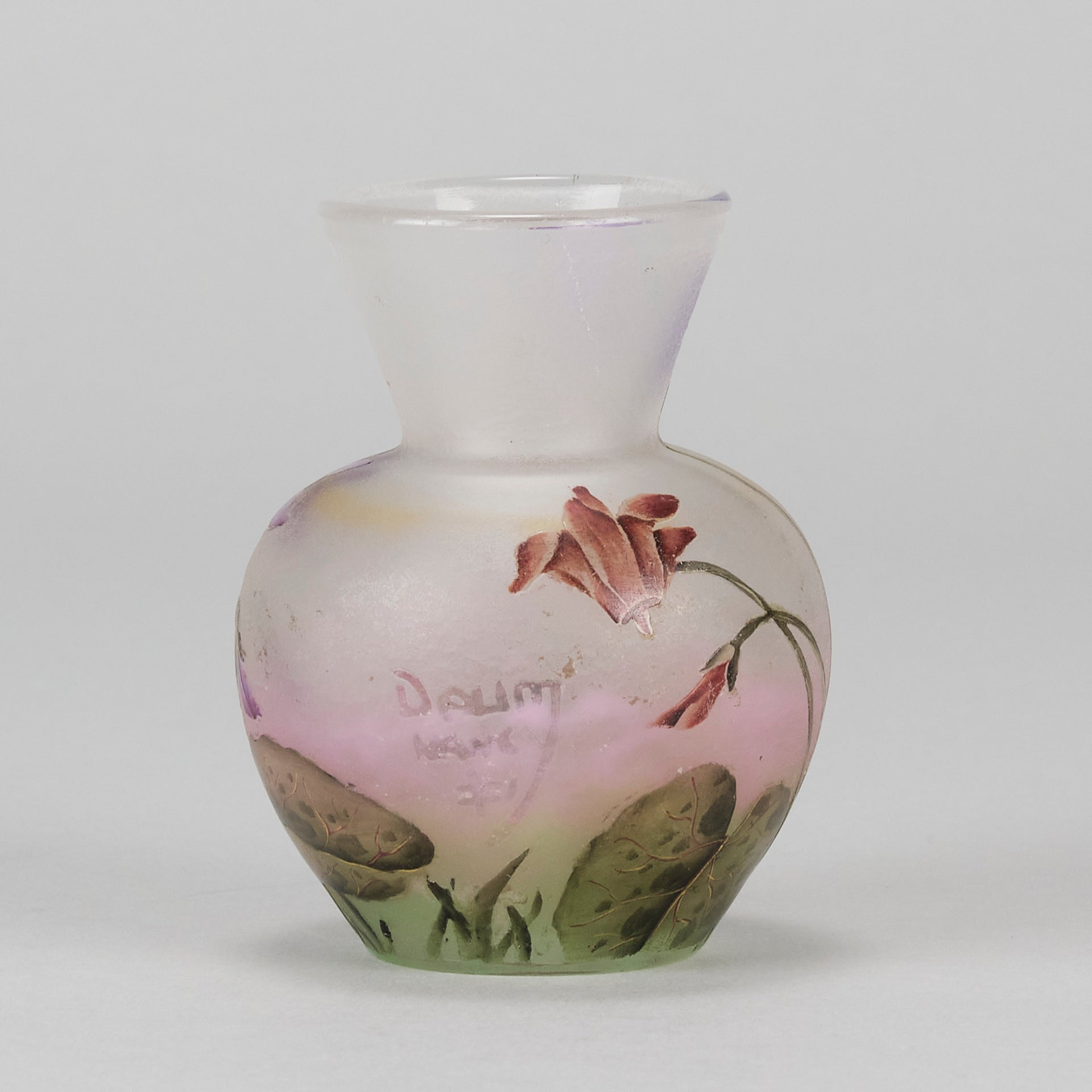 Daum Floral Vase - Art Nouveau Glass - Hickmet Fine Arts