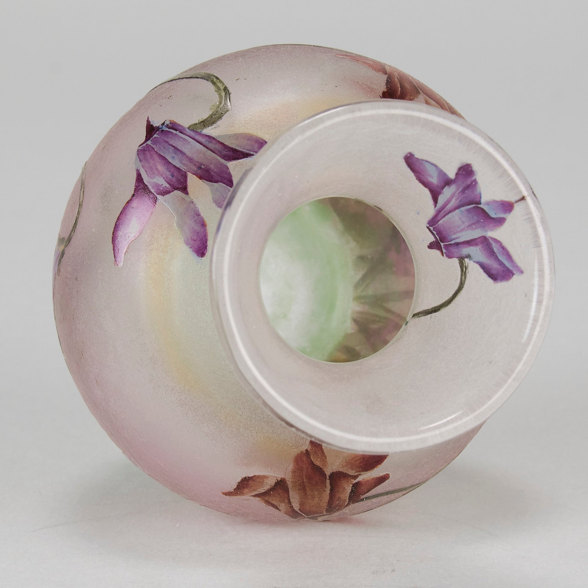 Daum Floral Vase - Art Nouveau Glass - Hickmet Fine Arts