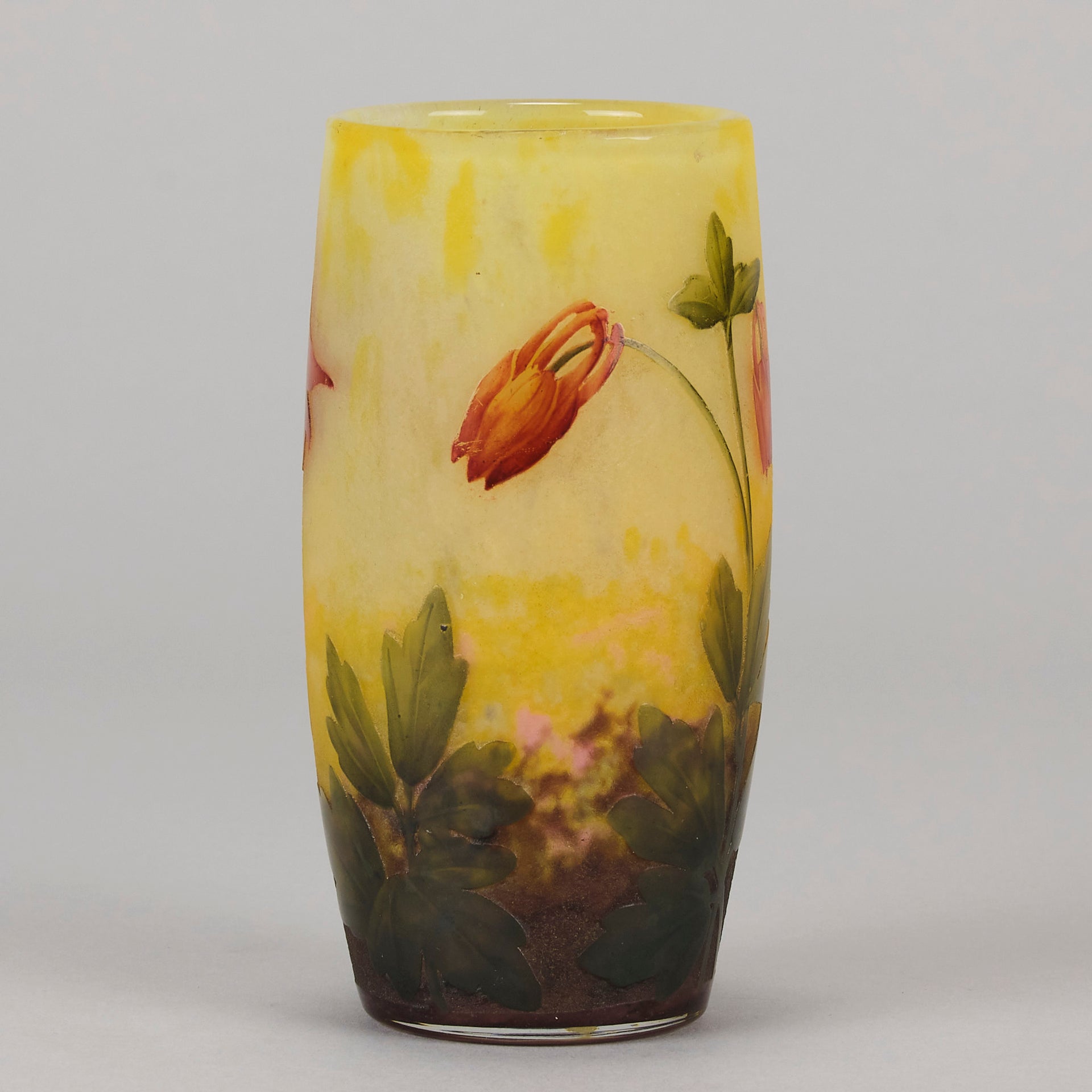 Daum Flower Vase - Art Nouveau Glass - Hickmet Fine Arts