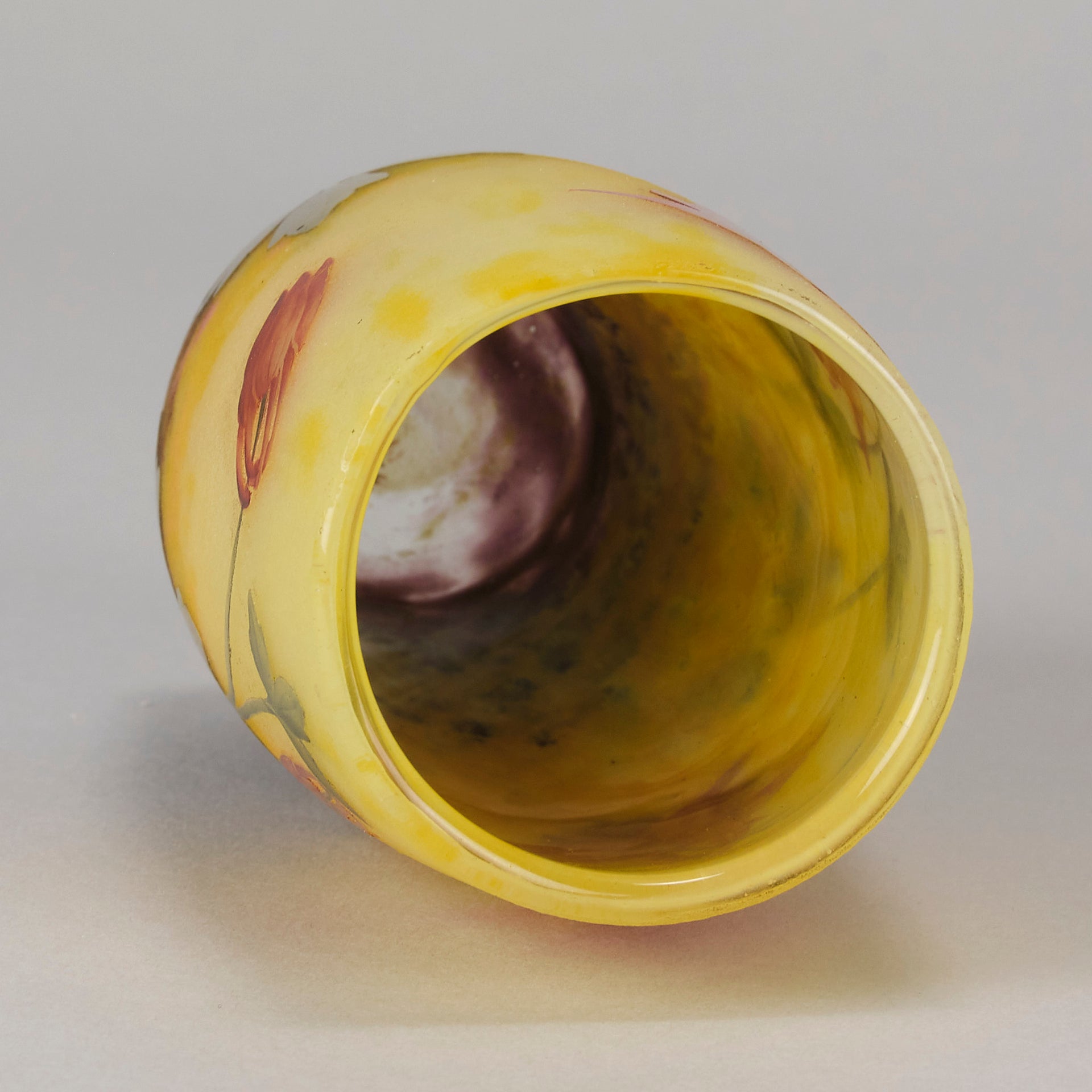 Daum Flower Vase - Art Nouveau Glass - Hickmet Fine Arts