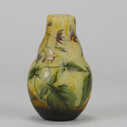 Daum Gourd Flower Vase - Art Nouveau Glass - Hickmet Fine Arts