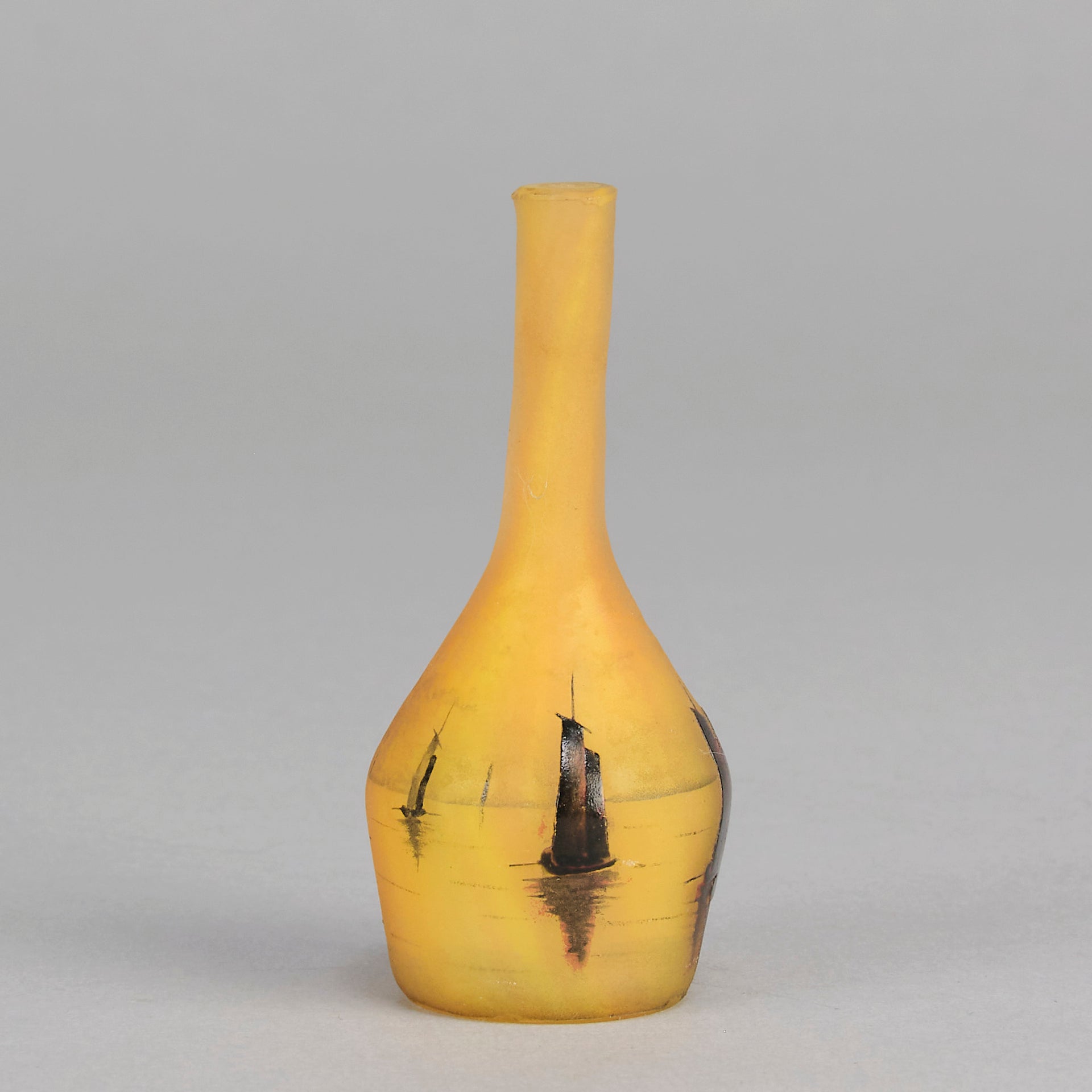 Daum Boat Vase - Art Nouveau Glass - Hickmet Fine Arts