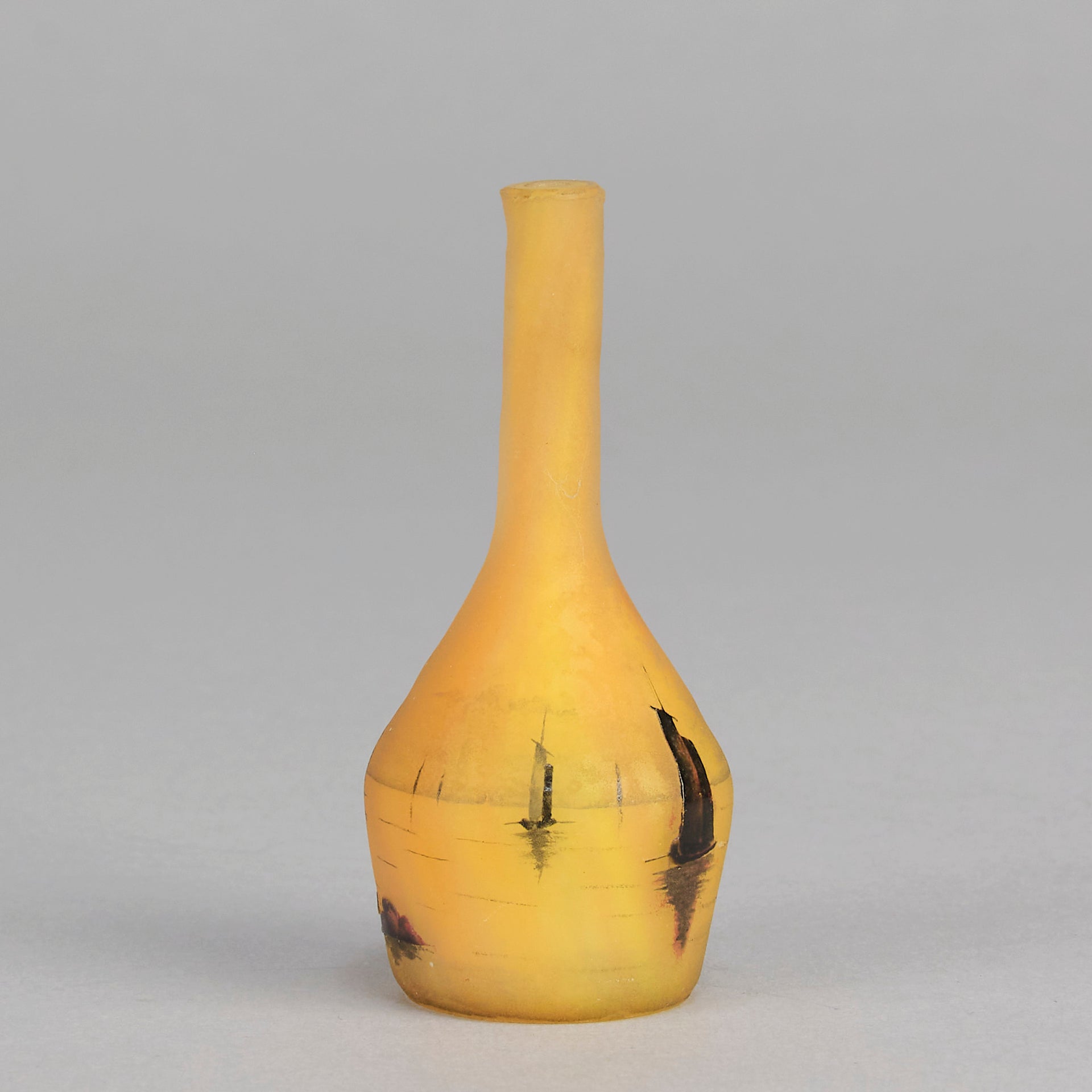 Daum Boat Vase - Art Nouveau Glass - Hickmet Fine Arts