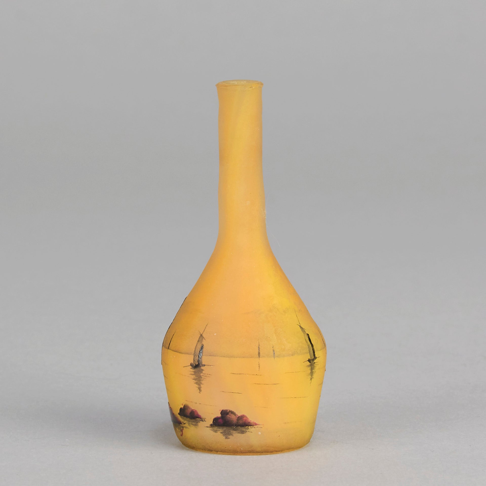 Daum Boat Vase - Art Nouveau Glass - Hickmet Fine Arts