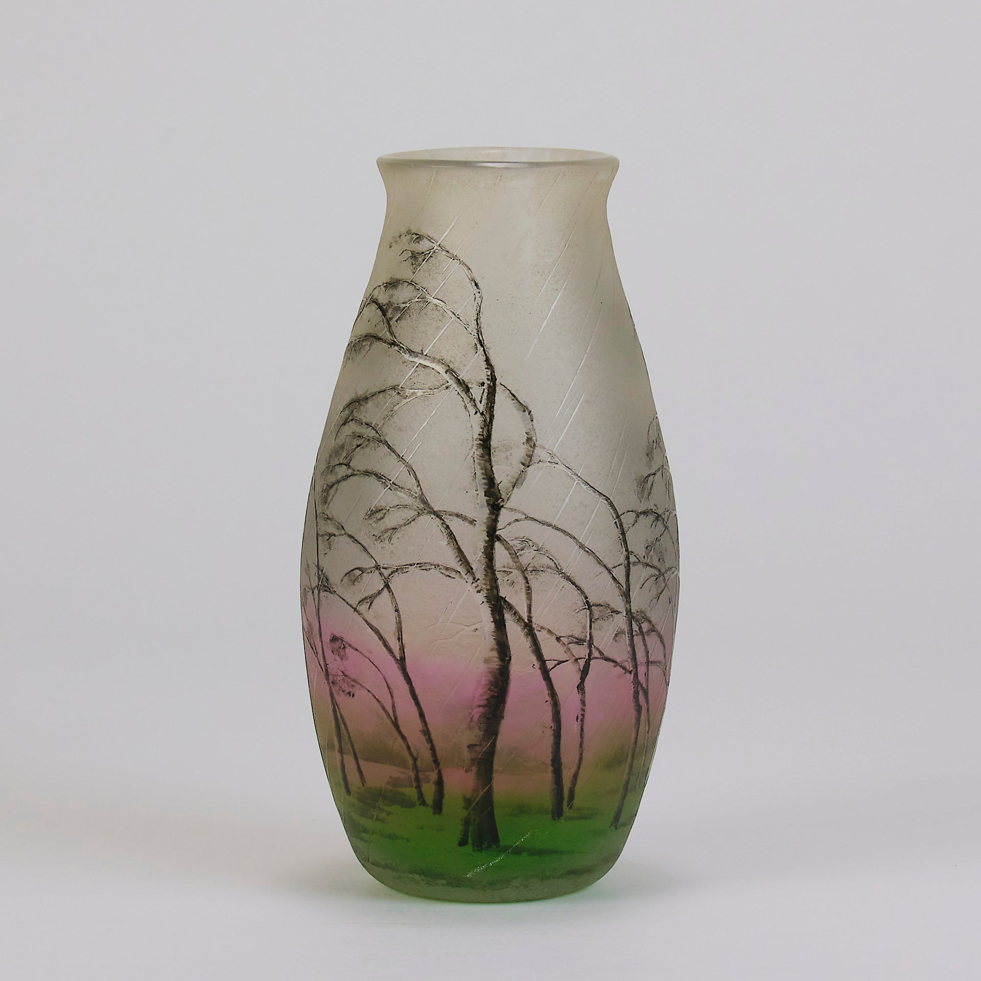 Daum Glass Rain Vase - Art Nouveau Glass - Hickmet Fine Arts