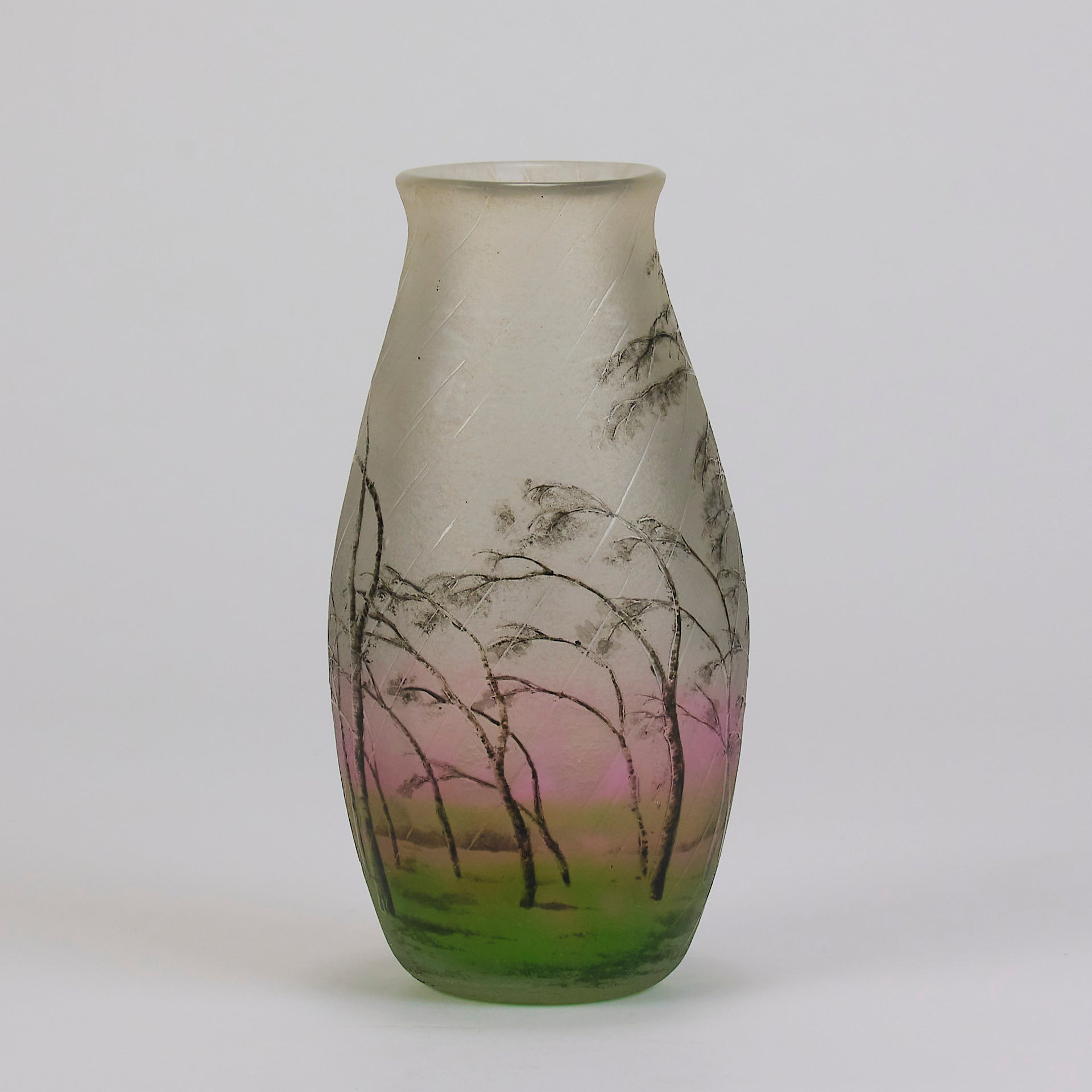 Daum Glass Rain Vase - Art Nouveau Glass - Hickmet Fine Arts