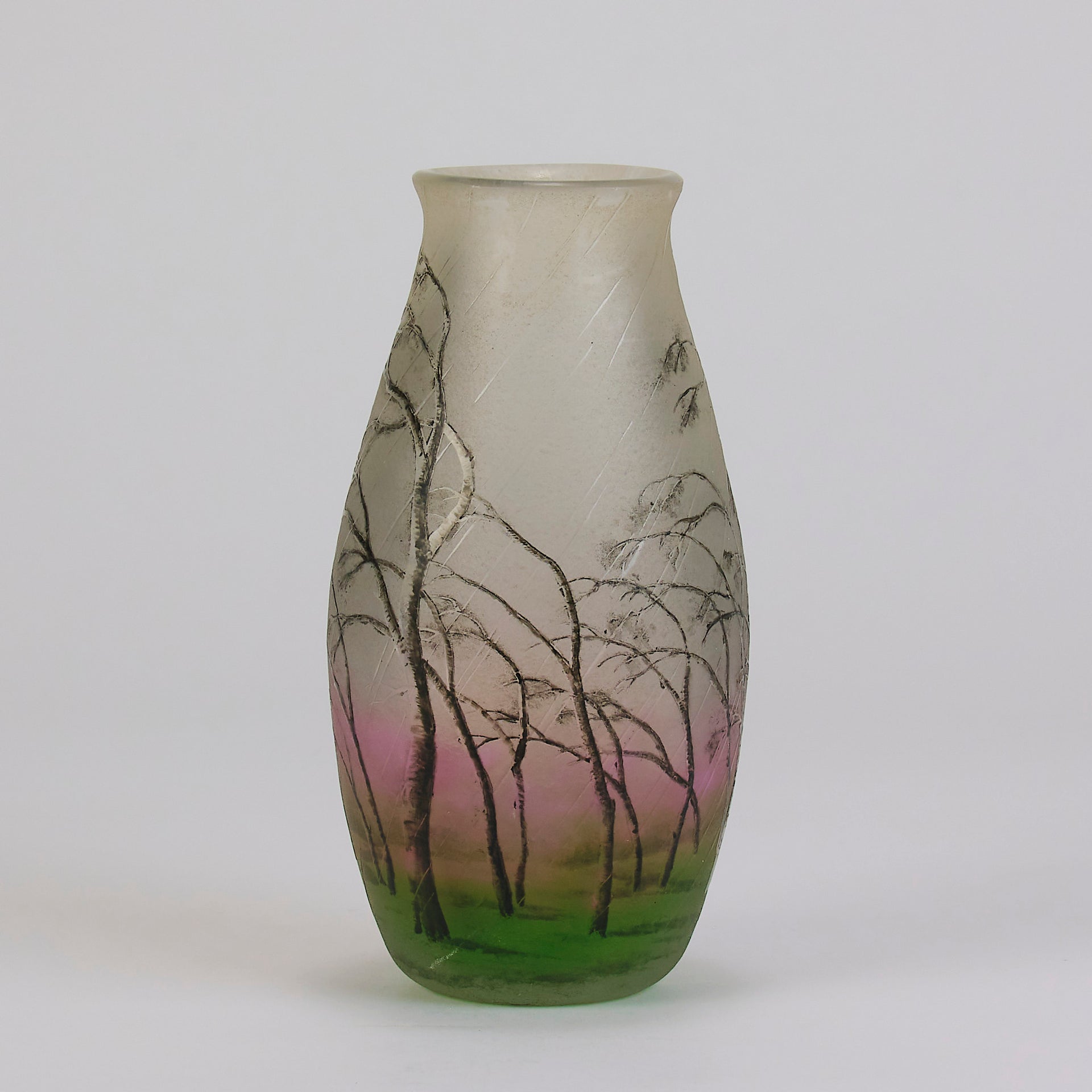 Daum Glass Rain Vase - Art Nouveau Glass - Hickmet Fine Arts