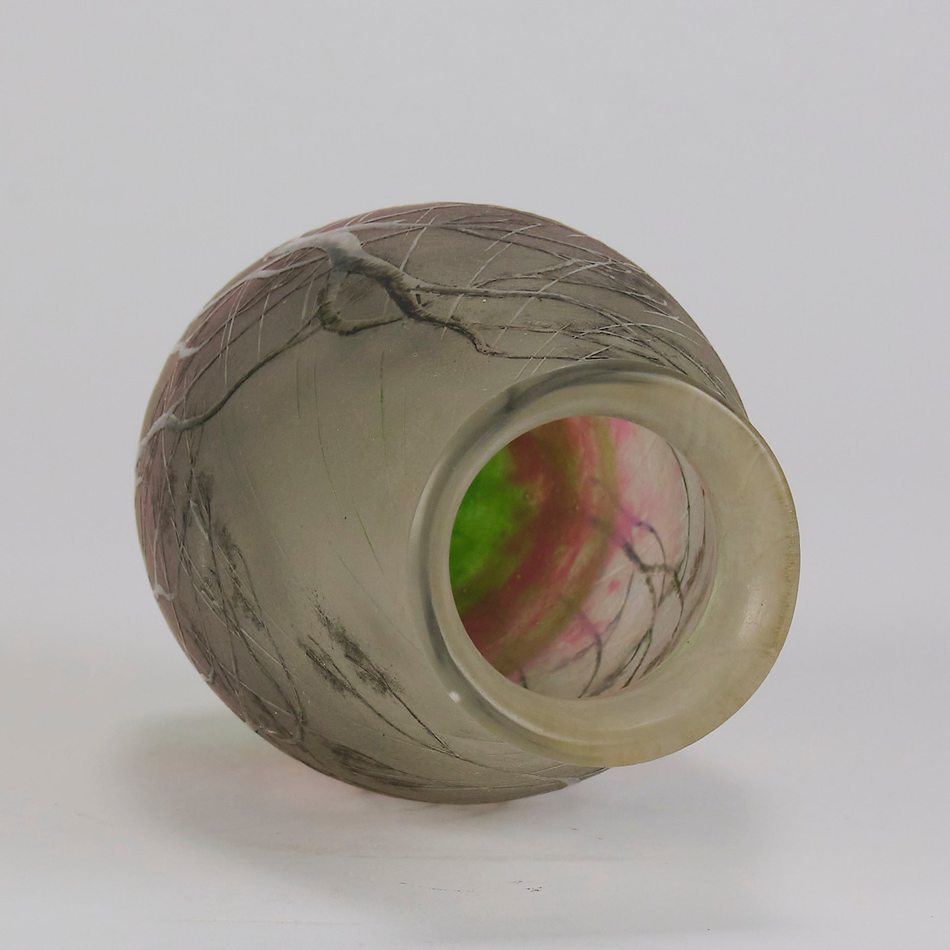 Daum Glass Rain Vase - Art Nouveau Glass - Hickmet Fine Arts