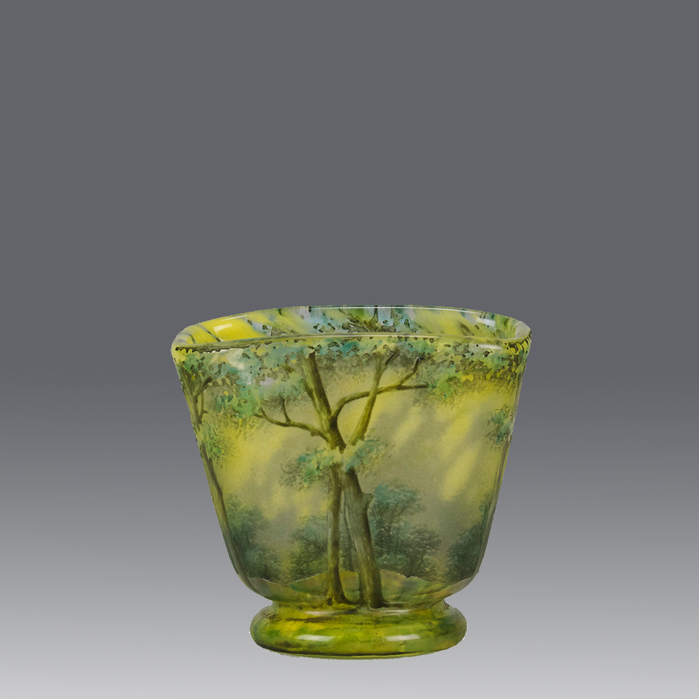 Daum Spring Landscape Vase - Art Nouveau - Hickmet Fine Arts