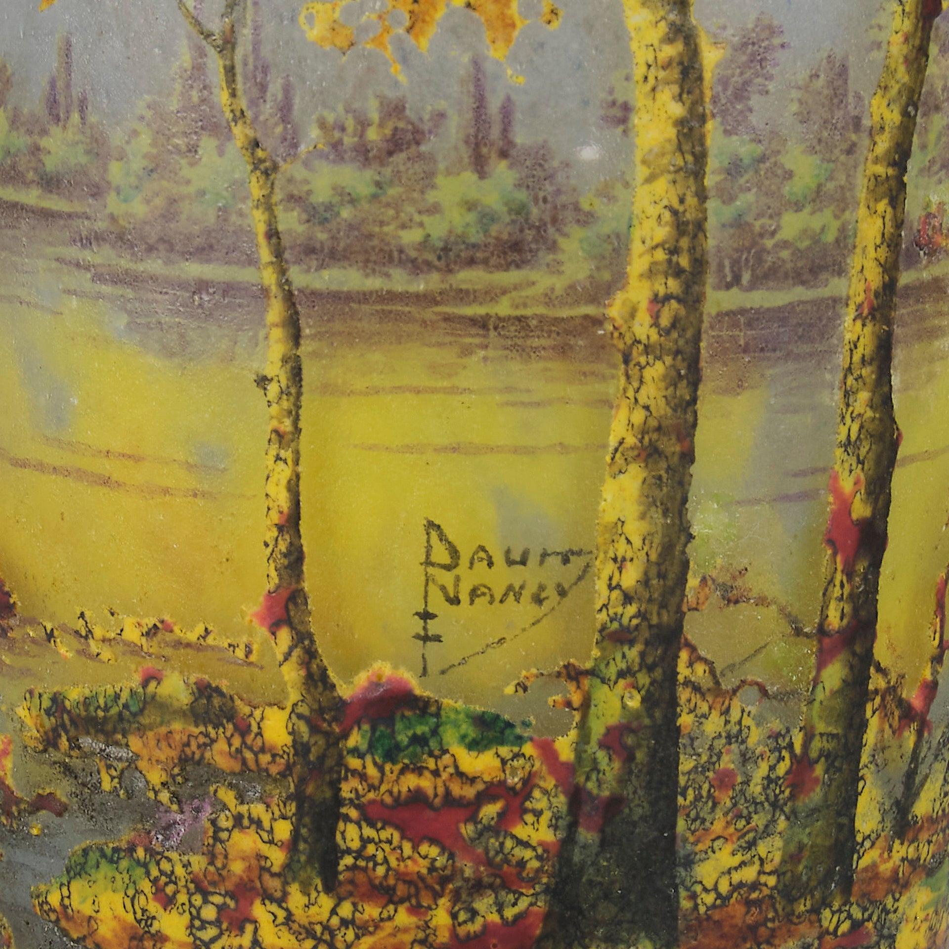Daum Autumn Vase - Art Nouveau Glass - Hickmet Fine Arts