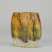 Daum Winter Vase - Art Nouveau Glass - Hickmet Fine Arts
