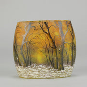 Daum Winter Vase - Art Nouveau Glass - Hickmet Fine Arts