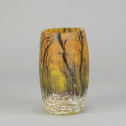 Daum Winter Vase - Art Nouveau Glass - Hickmet Fine Arts