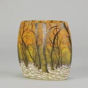 Daum Winter Vase - Art Nouveau Glass - Hickmet Fine Arts