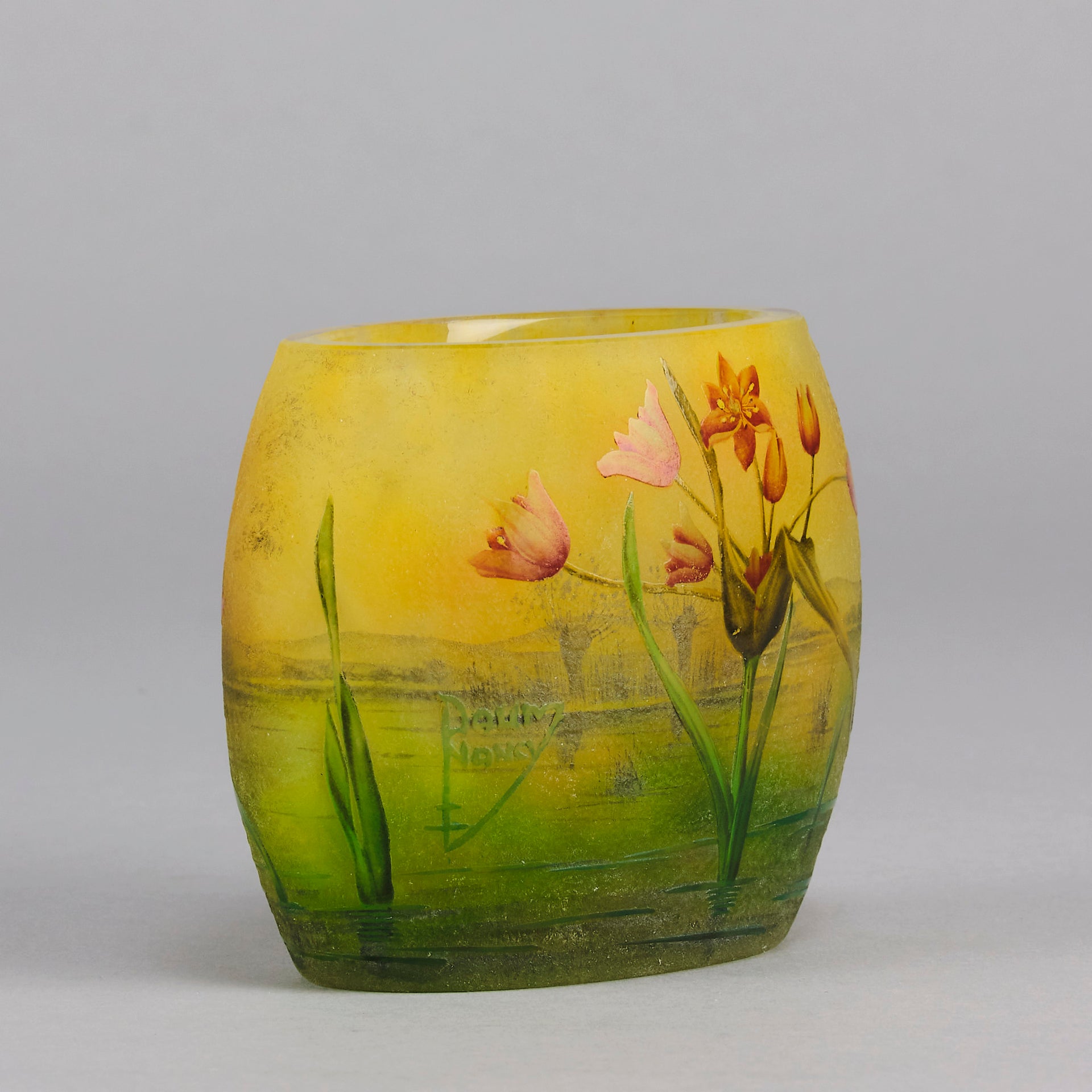 Daum Poppy Vase - Art Nouveau Glass - Hickmet Fine Arts