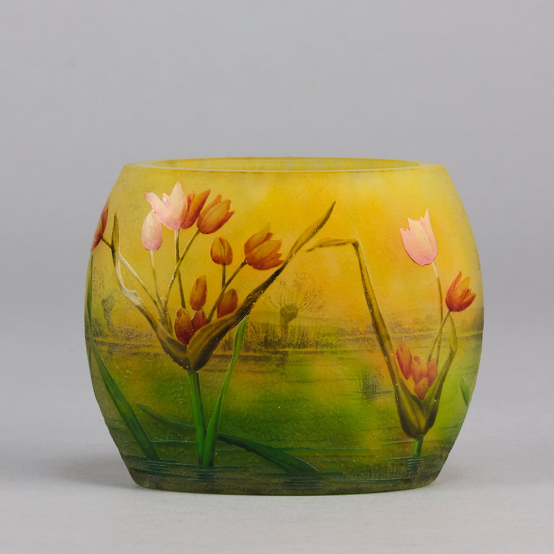 Daum Poppy Vase - Art Nouveau Glass - Hickmet Fine Arts