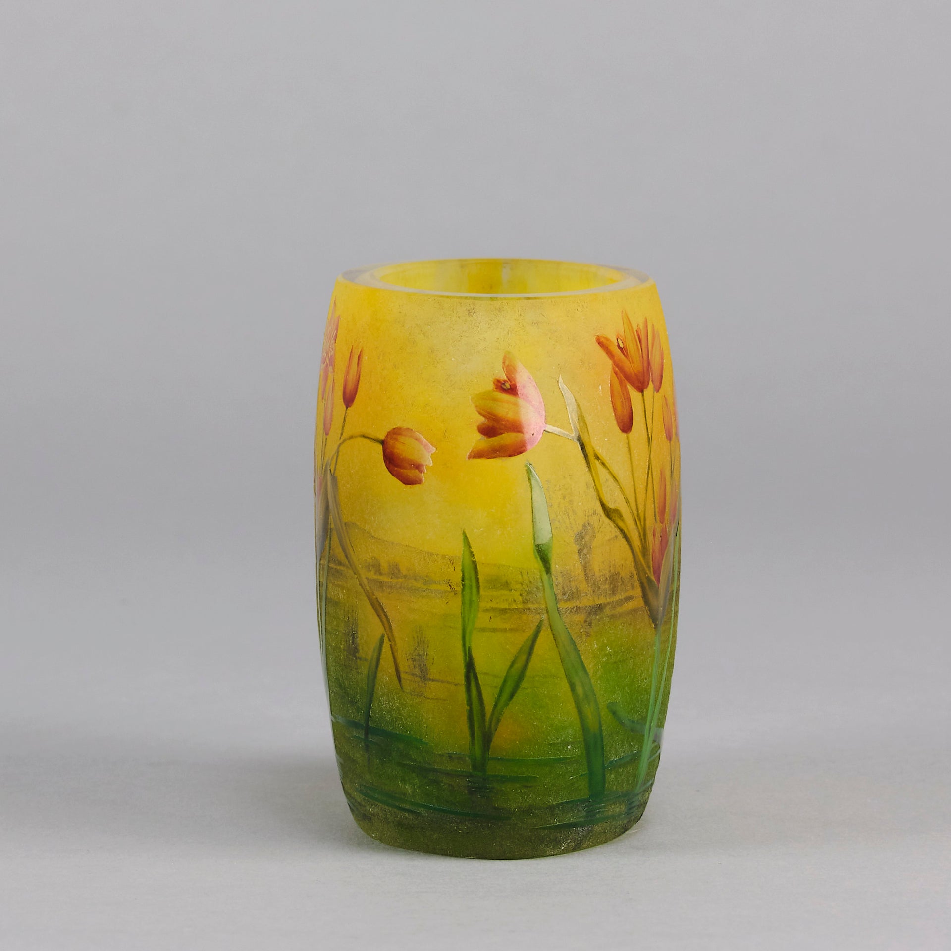 Daum Poppy Vase - Art Nouveau Glass - Hickmet Fine Arts