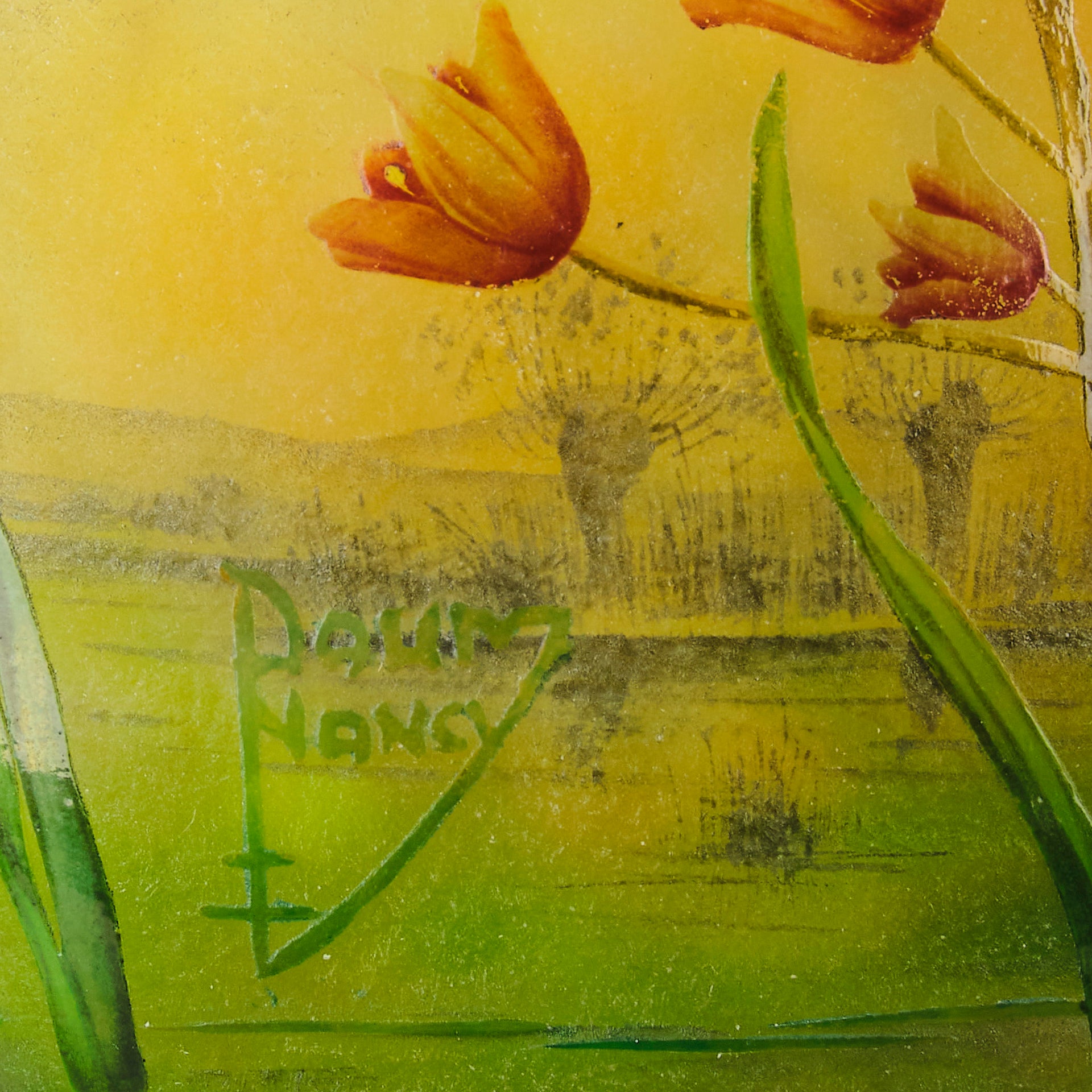 Daum Poppy Vase - Art Nouveau Glass - Hickmet Fine Arts