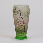 Daum Winter Vase - Art Nouveau Glass - Hickmet Fine Arts