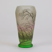 Daum Winter Vase - Art Nouveau Glass - Hickmet Fine Arts