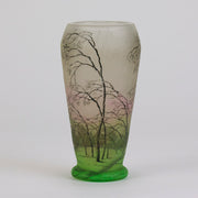 Daum Winter Vase - Art Nouveau Glass - Hickmet Fine Arts