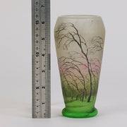 Daum Winter Vase - Art Nouveau Glass - Hickmet Fine Arts