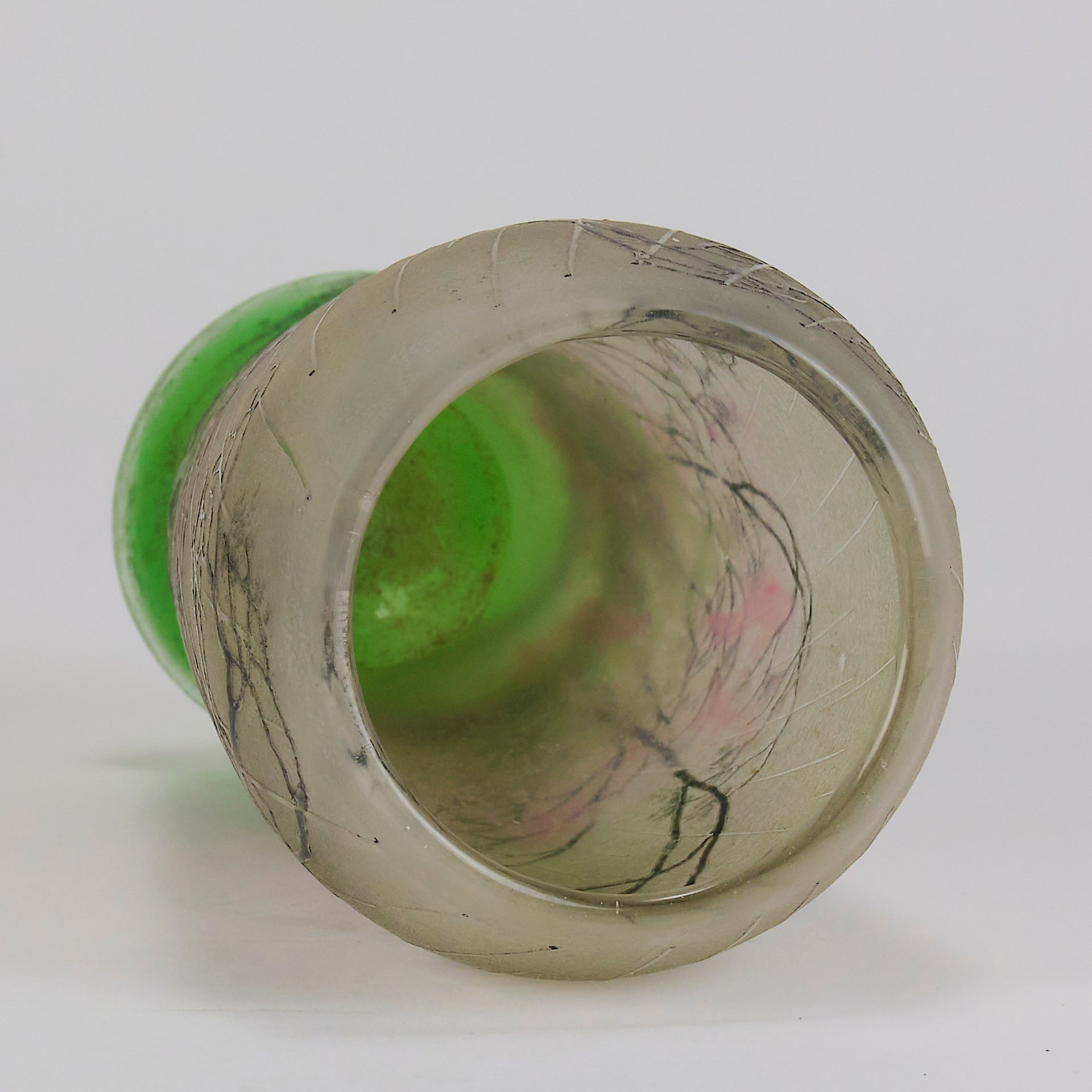 Daum Winter Vase - Art Nouveau Glass - Hickmet Fine Arts