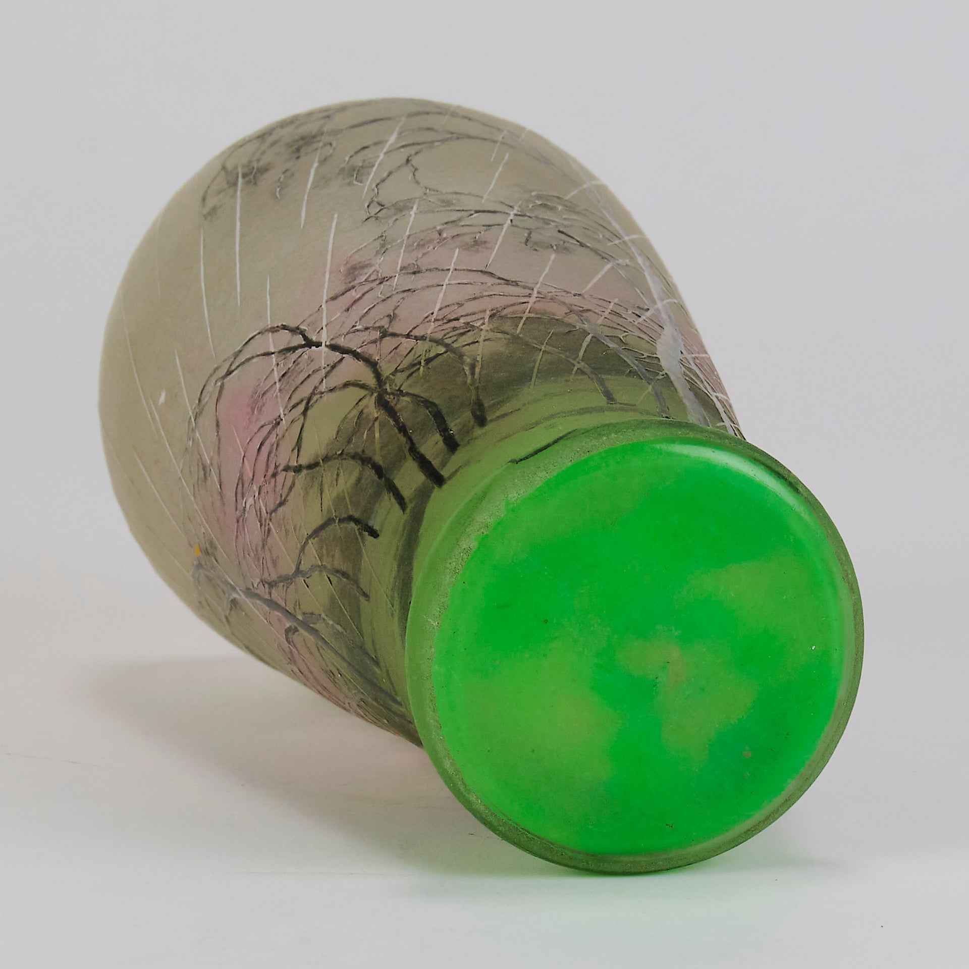 Daum Winter Vase - Art Nouveau Glass - Hickmet Fine Arts