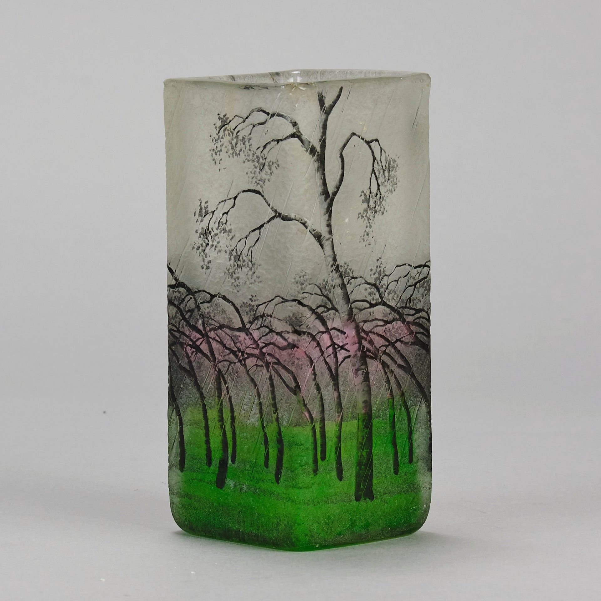 Daum Rain Vase - Art Nouveau Glass - Hickmet Fine Arts