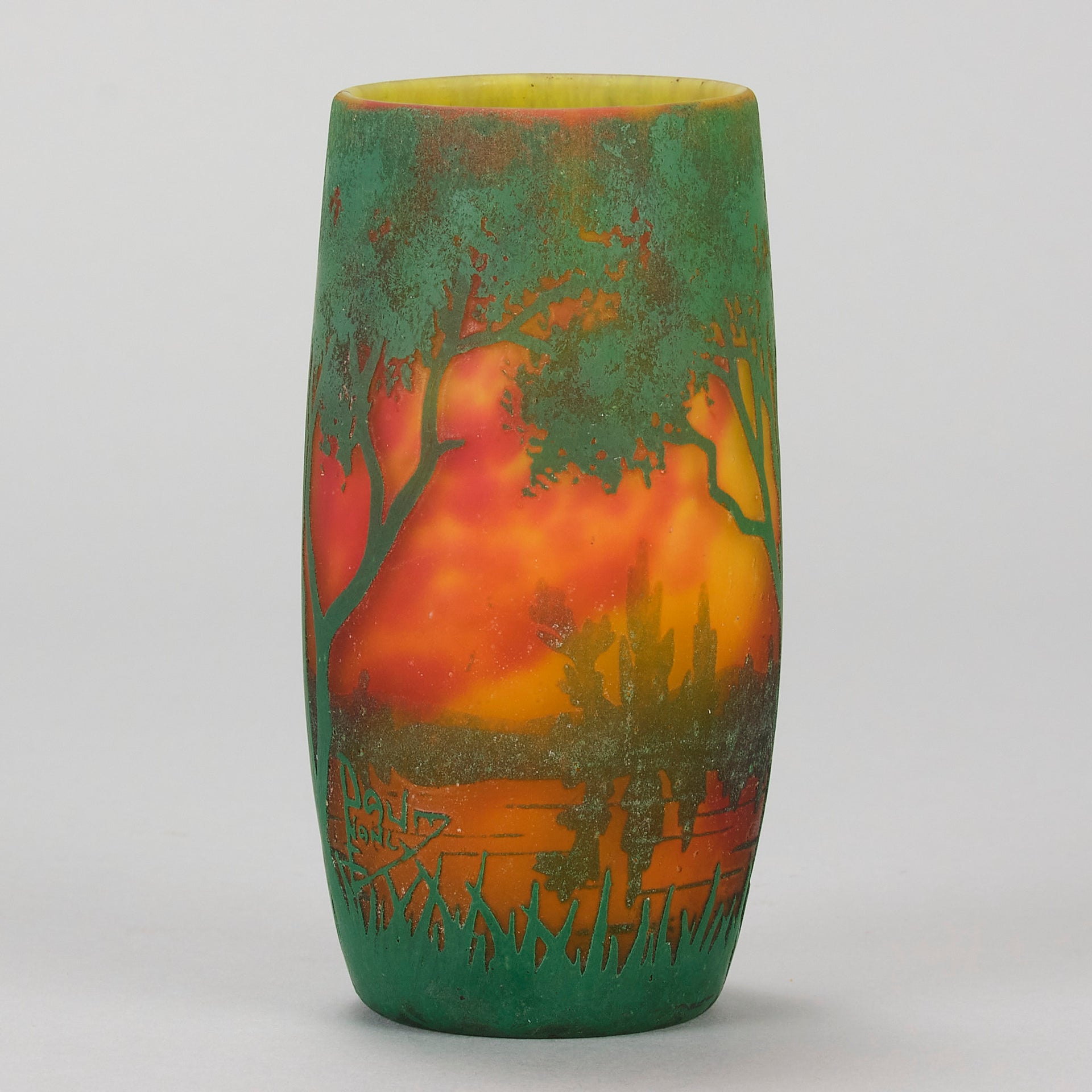 Daum Sunset Vase - Art Nouveau Glass - Hickmet Fine Arts