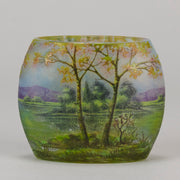 Daum Summer Landscape Vase - Art Nouveau Glass - Hickmet Fine Arts