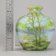 Daum Cameo Glass Summer Landscape Vase