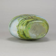 Daum Cameo Glass Summer Landscape Vase