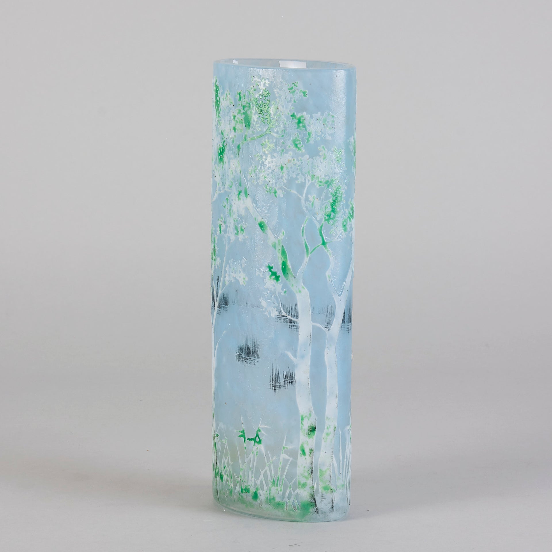 Daum Swan Vase - Art Nouveau Glass - Hickmet Fine Arts