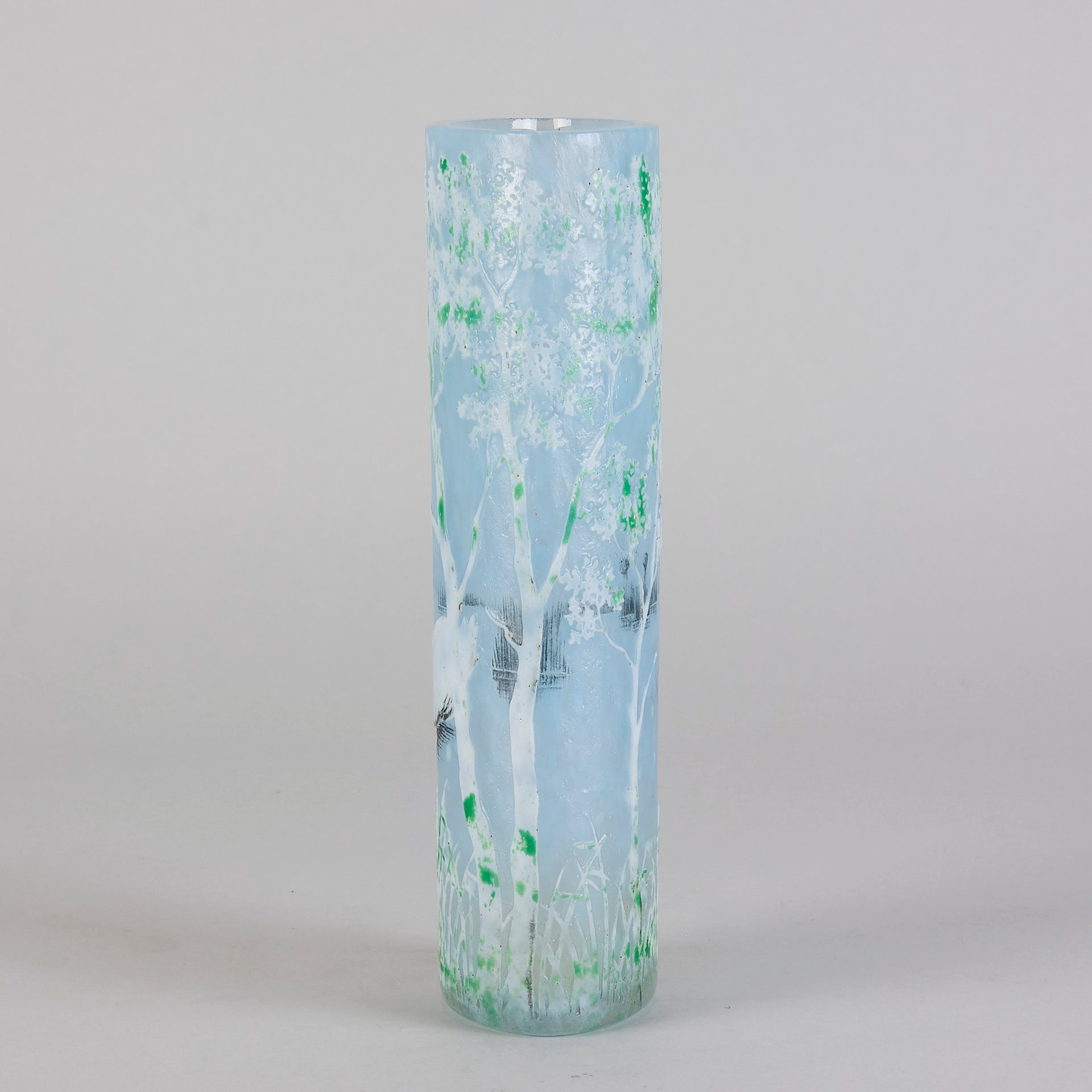 Daum Swan Vase - Art Nouveau Glass - Hickmet Fine Arts