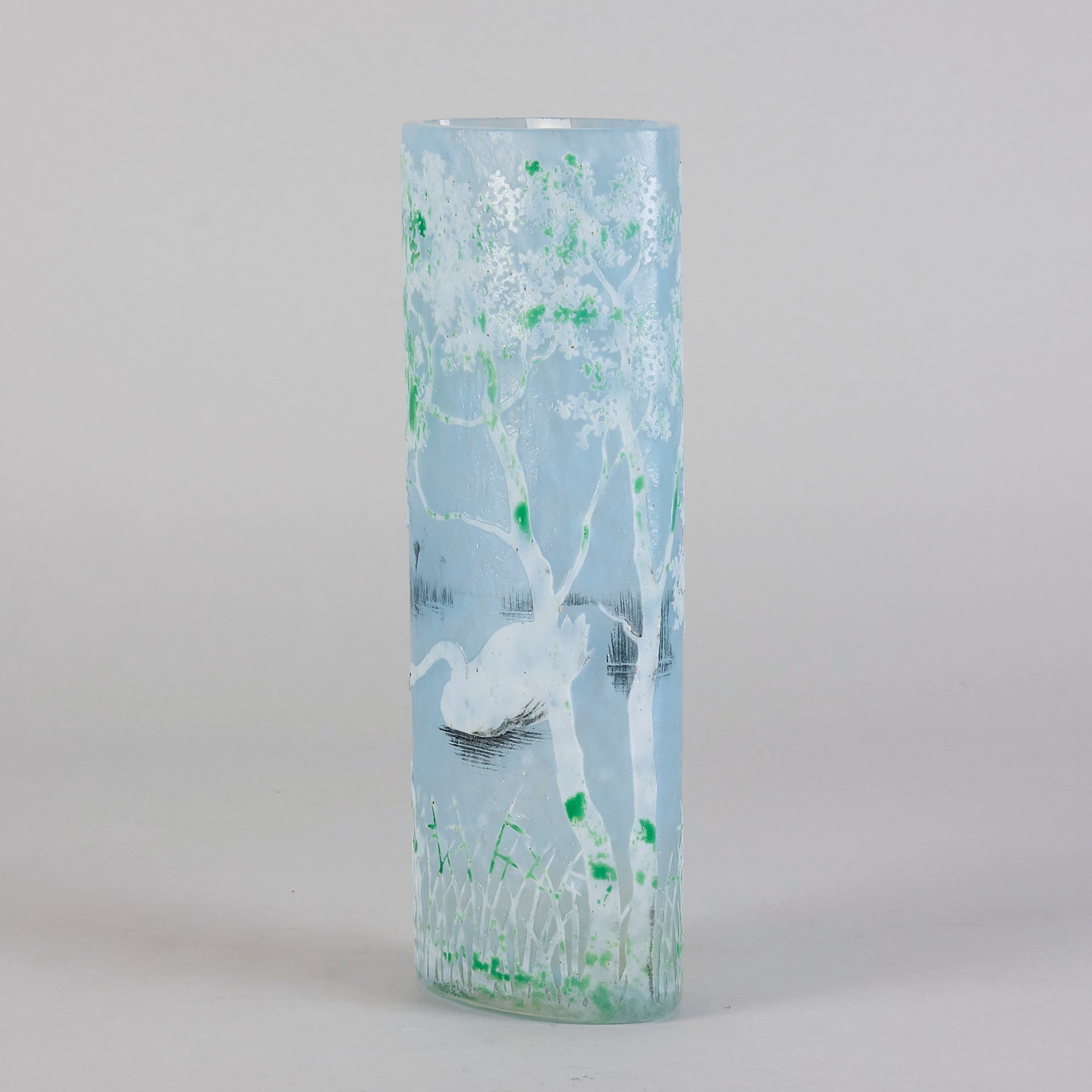 Daum Swan Vase - Art Nouveau Glass - Hickmet Fine Arts