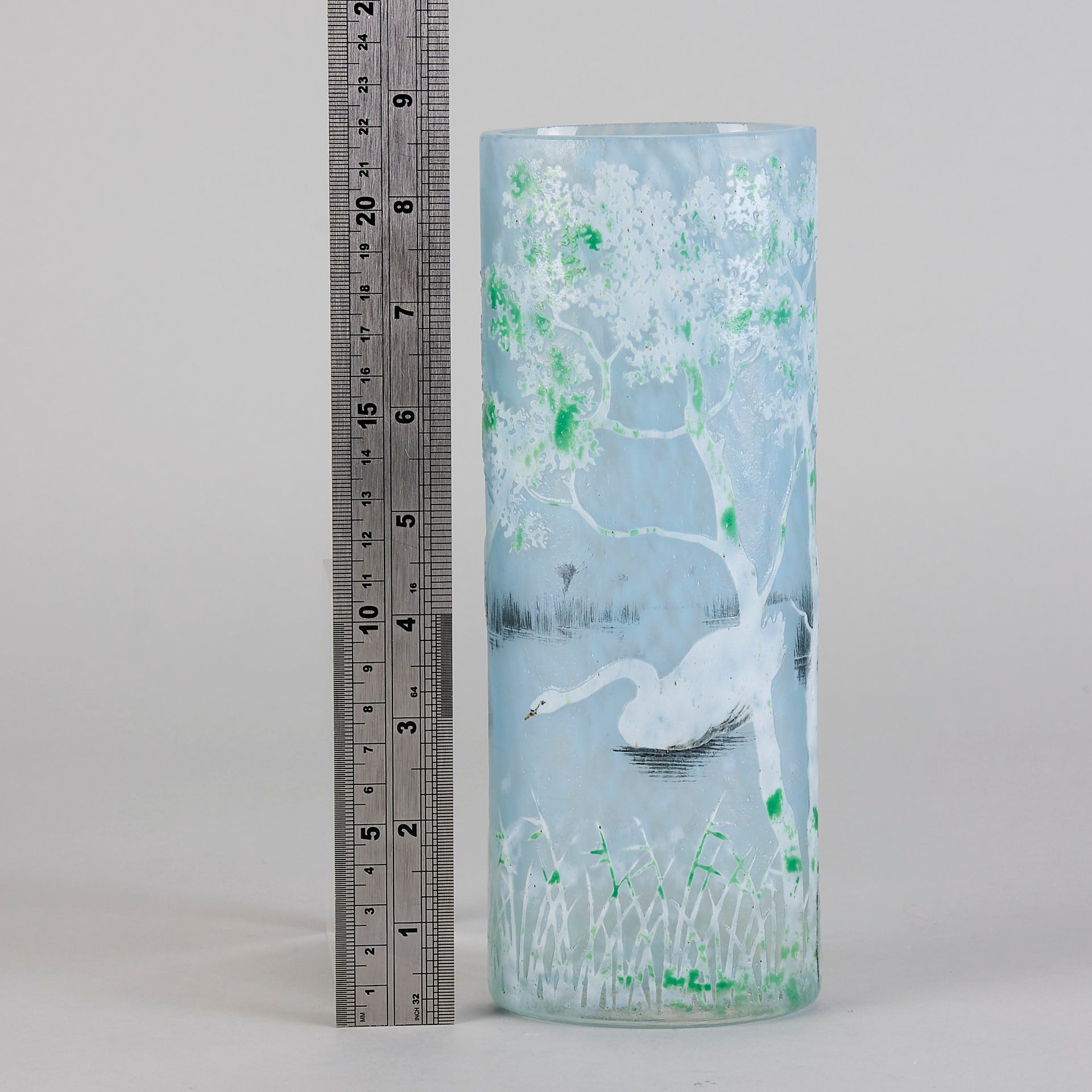 Daum Swan Vase - Art Nouveau Glass - Hickmet Fine Arts