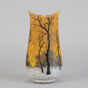Daum Winter Vase - Art Nouveau Glass - Hickmet Fine Arts