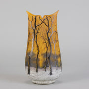 Daum Winter Vase - Art Nouveau Glass - Hickmet Fine Arts
