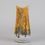 Daum Winter Vase - Art Nouveau Glass - Hickmet Fine Arts