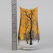 Daum Winter Vase - Art Nouveau Glass - Hickmet Fine Arts
