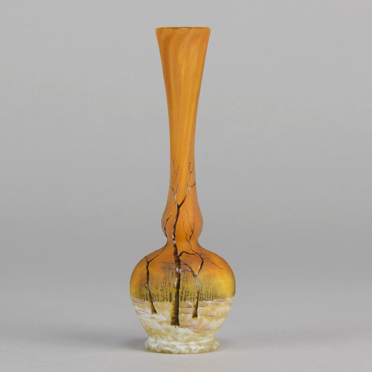 "Winter Solifleur Vase" by Daum Frères
