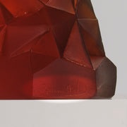 Amber pate de verre Daum Horse Chess piece