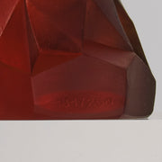 Amber pate de verre Daum Horse Chess piece