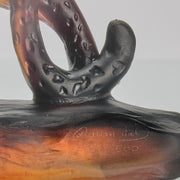 Daum pate de verre leopard