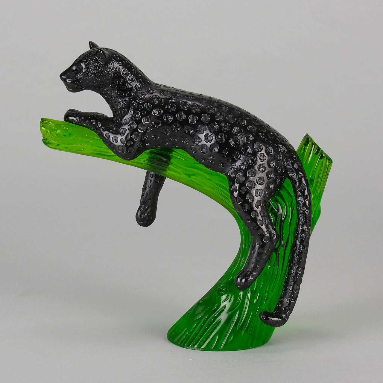 Daum Panther on a Branch - Daum Glass - Hickmet Fine Arts 