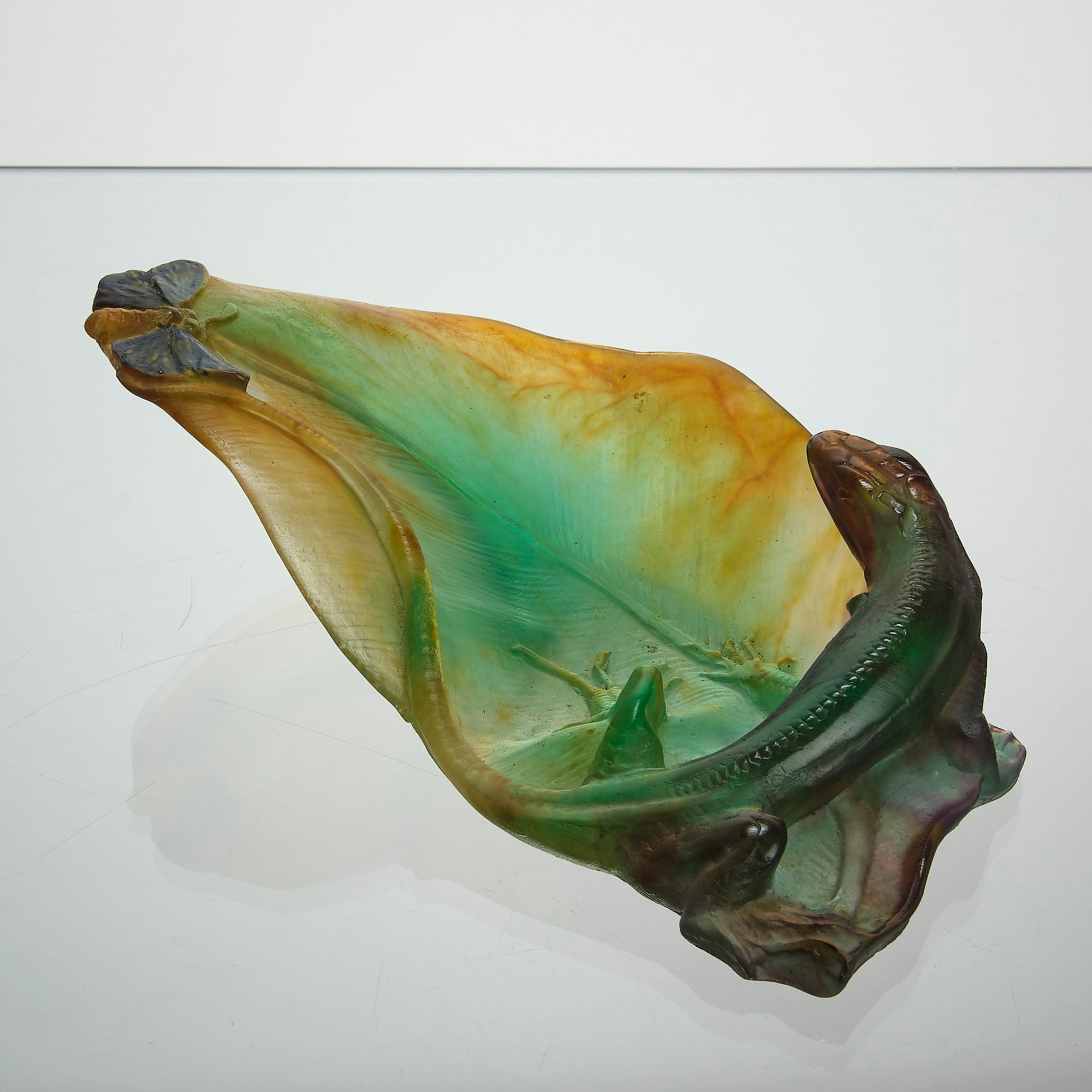 Daum Tray - Daum Pate De Verre Glass - Hickmet Fine Arts 