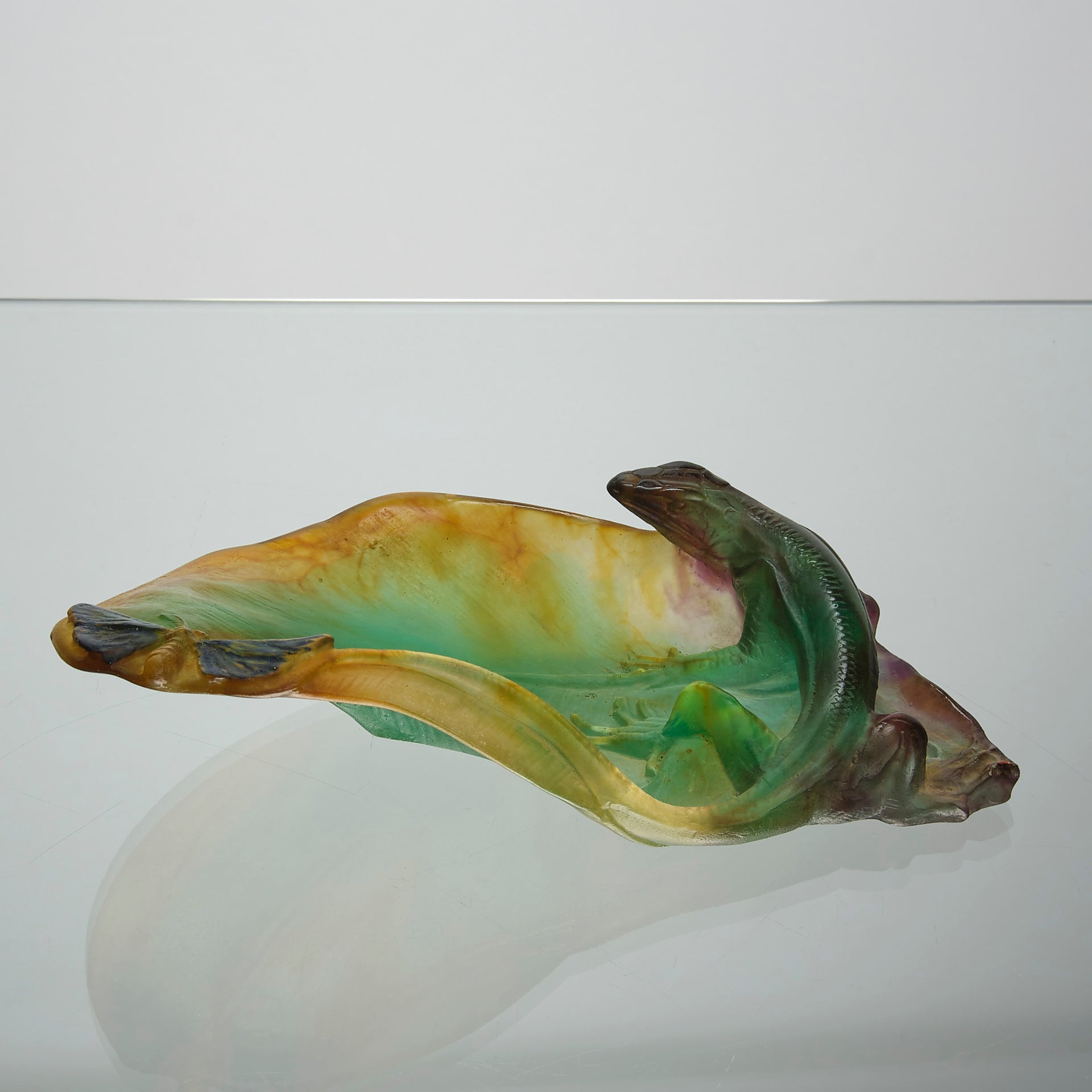 Daum Tray - Daum Pate De Verre Glass - Hickmet Fine Arts 