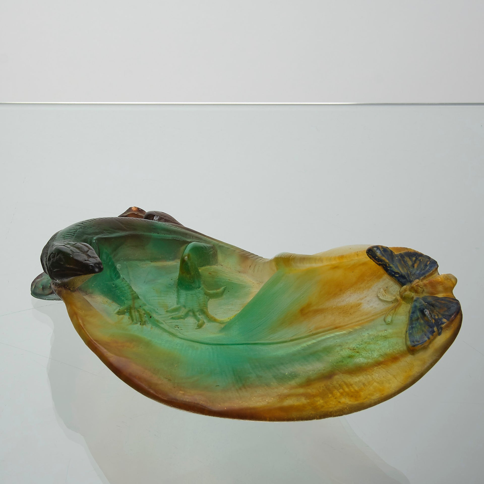 Daum Tray - Daum Pate De Verre Glass - Hickmet Fine Arts 