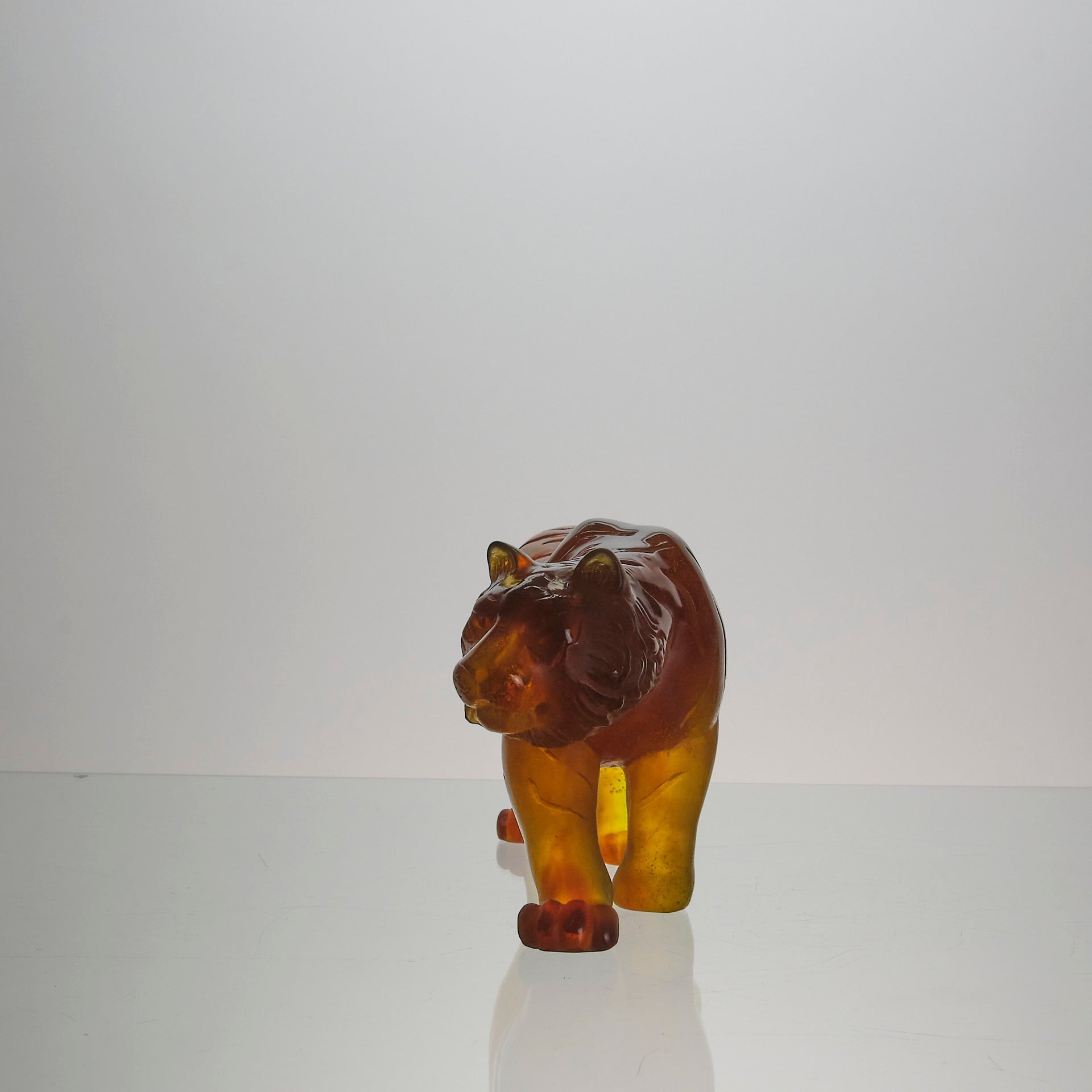 Daum Tiger - Daum Pate De Verre Glass - Hickmet Fine Arts 